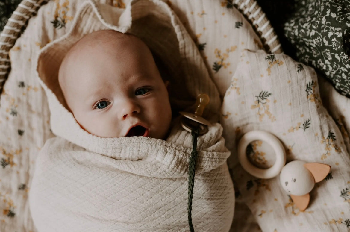 Eggshell Muslin Swaddle Blanket