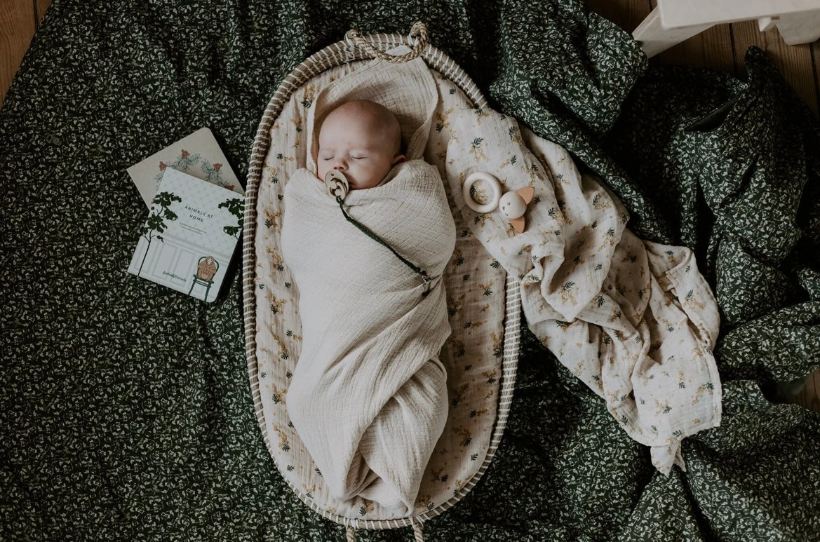 Eggshell Muslin Swaddle Blanket