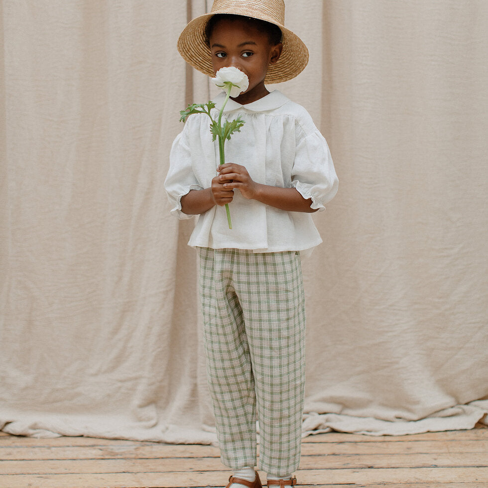 Duck, Duck, Goose Blouse - Milk Linen