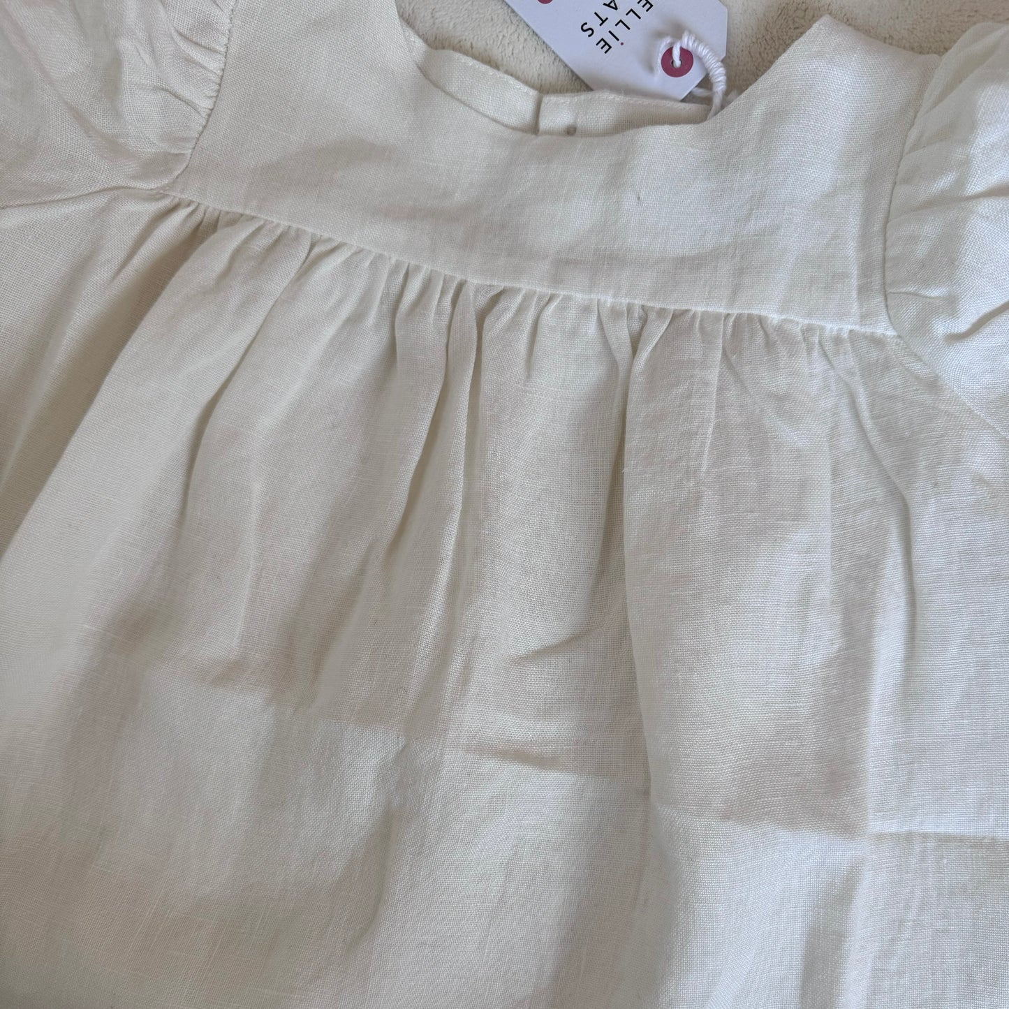 Cats Cradle Dress - Milk Linen