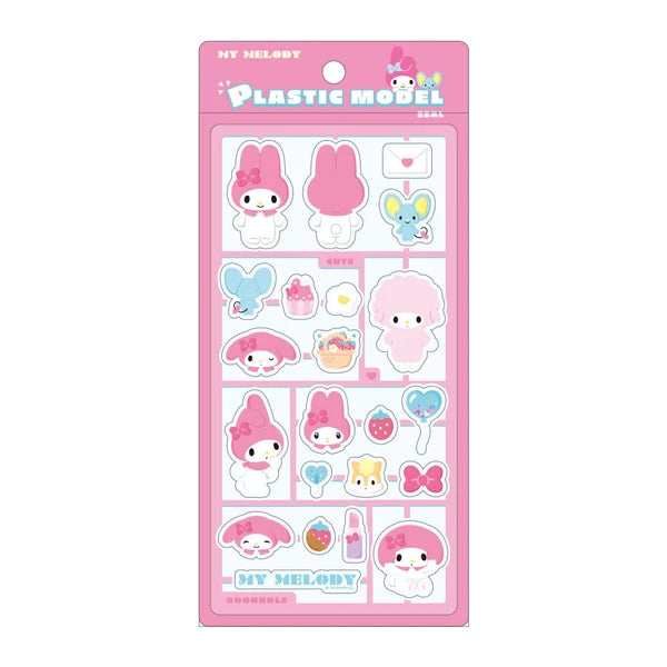 サンリオキャラクターズ プラスチックモデル風シール　PM／マイメロディ