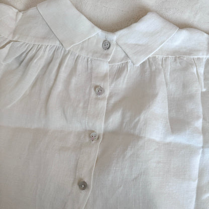 Duck, Duck, Goose Blouse - Milk Linen