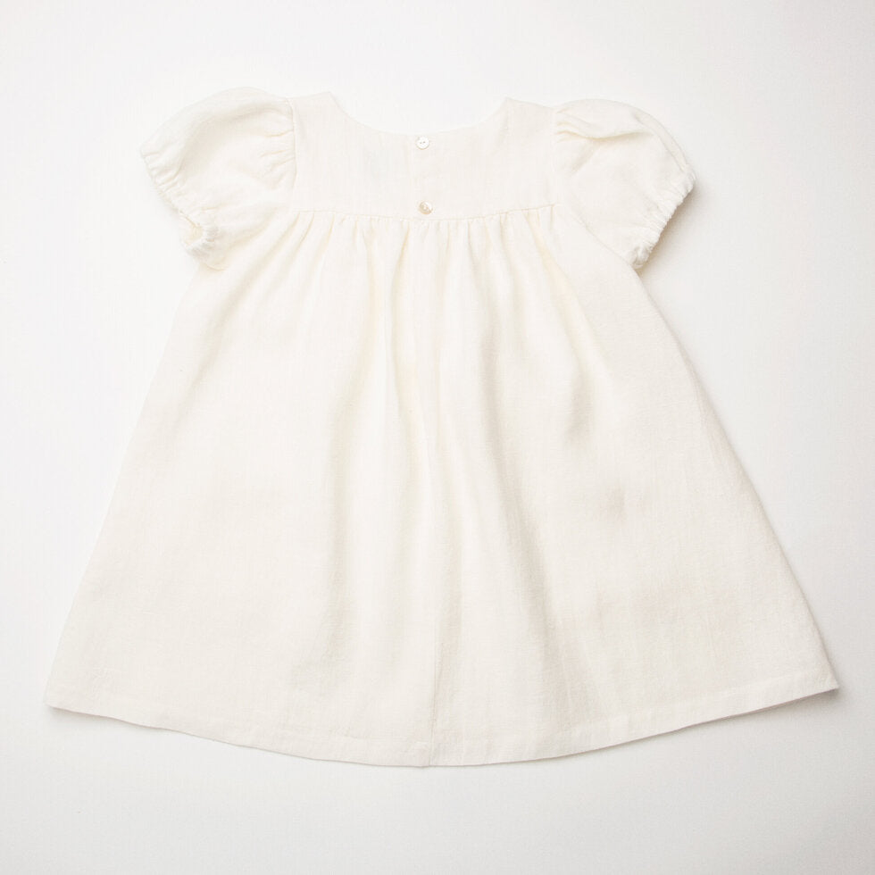 Cats Cradle Dress - Milk Linen