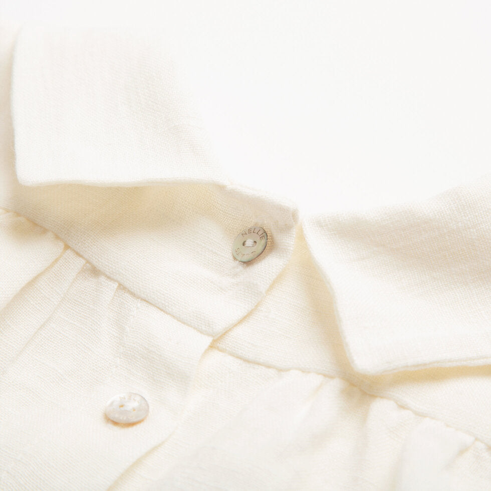 Duck, Duck, Goose Blouse - Milk Linen