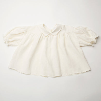 Duck, Duck, Goose Blouse - Milk Linen