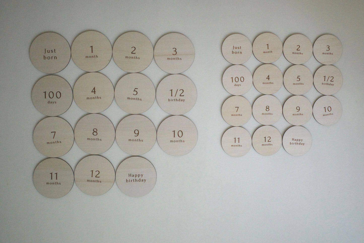 wooden monthly plate -standard -