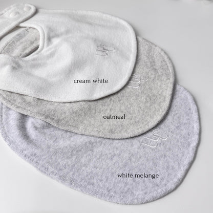 cloud terry bibs ☁️